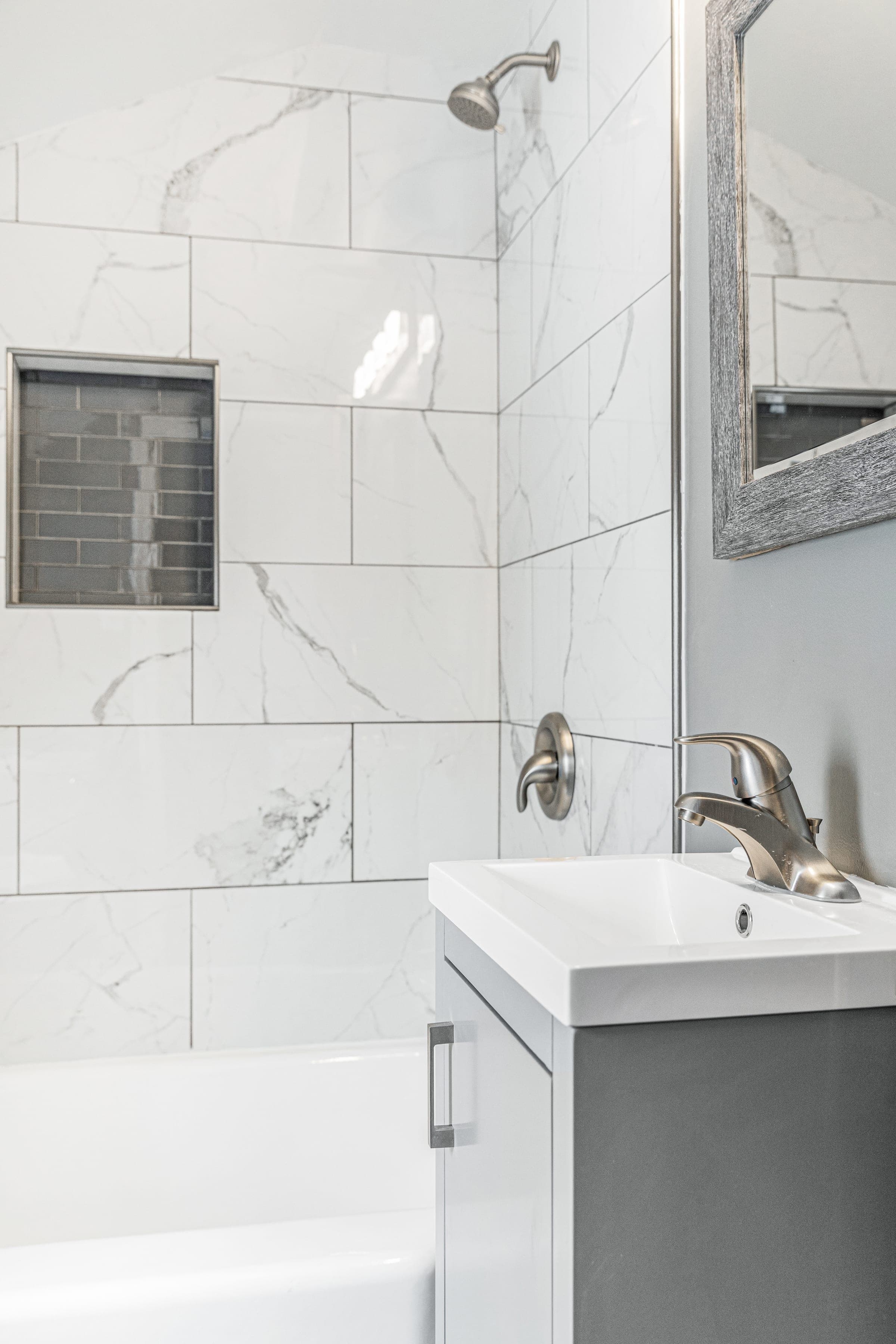 Barbados Avenue Bath — bathrooms in Brookline