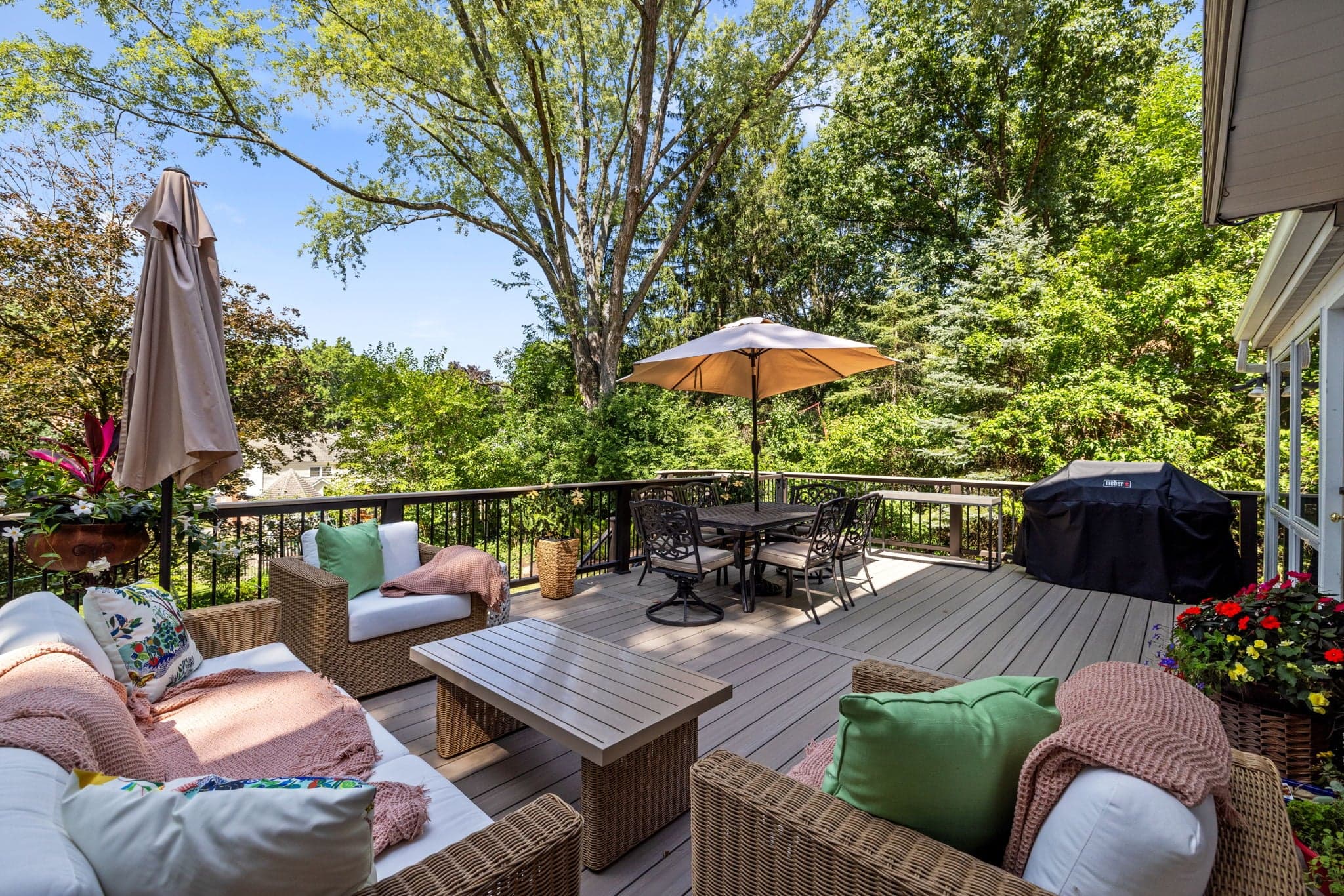 After: Upper Saint Clair Kitchen + Deck/Patio