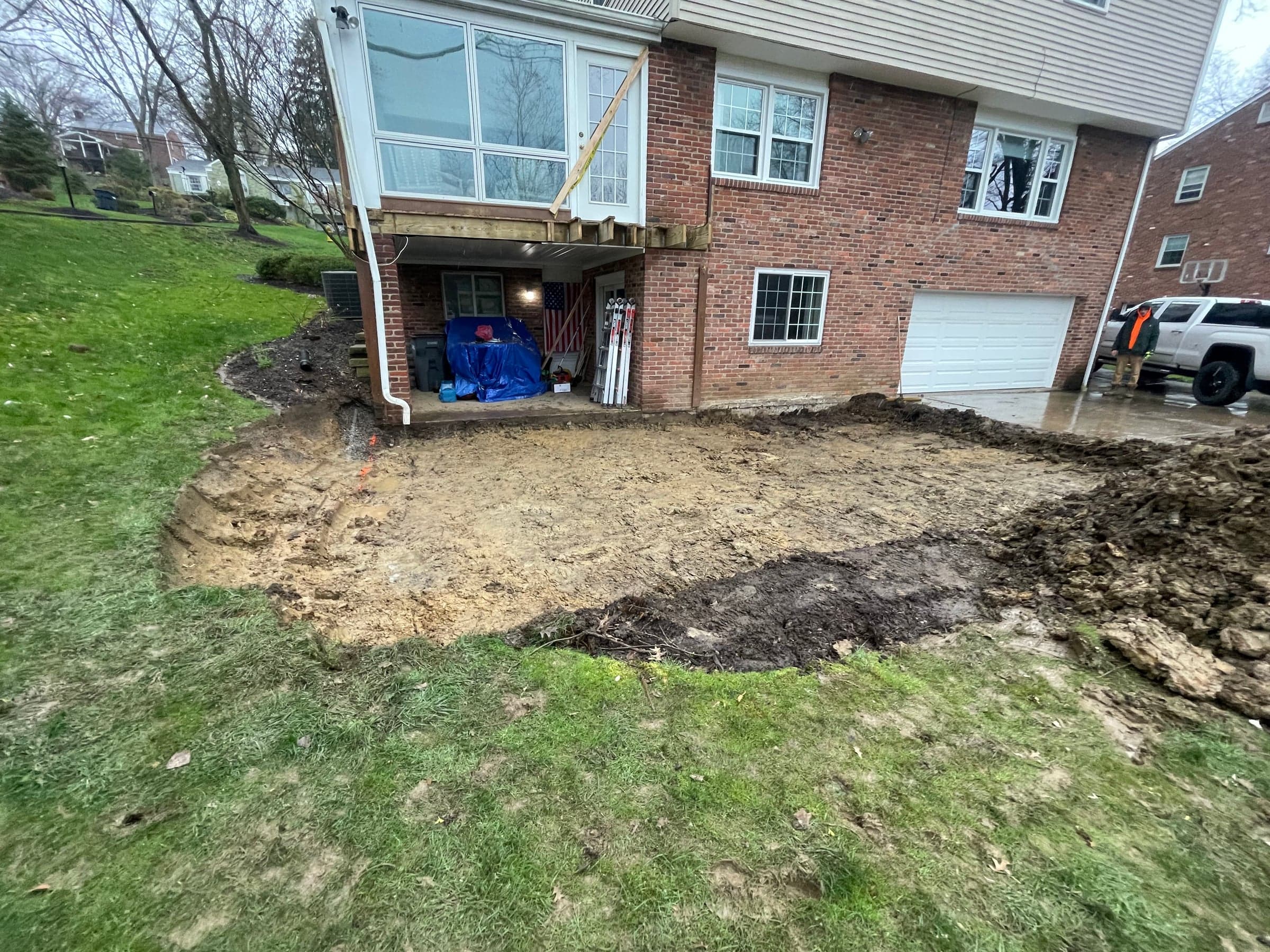 Before: Upper Saint Clair Kitchen + Deck/Patio