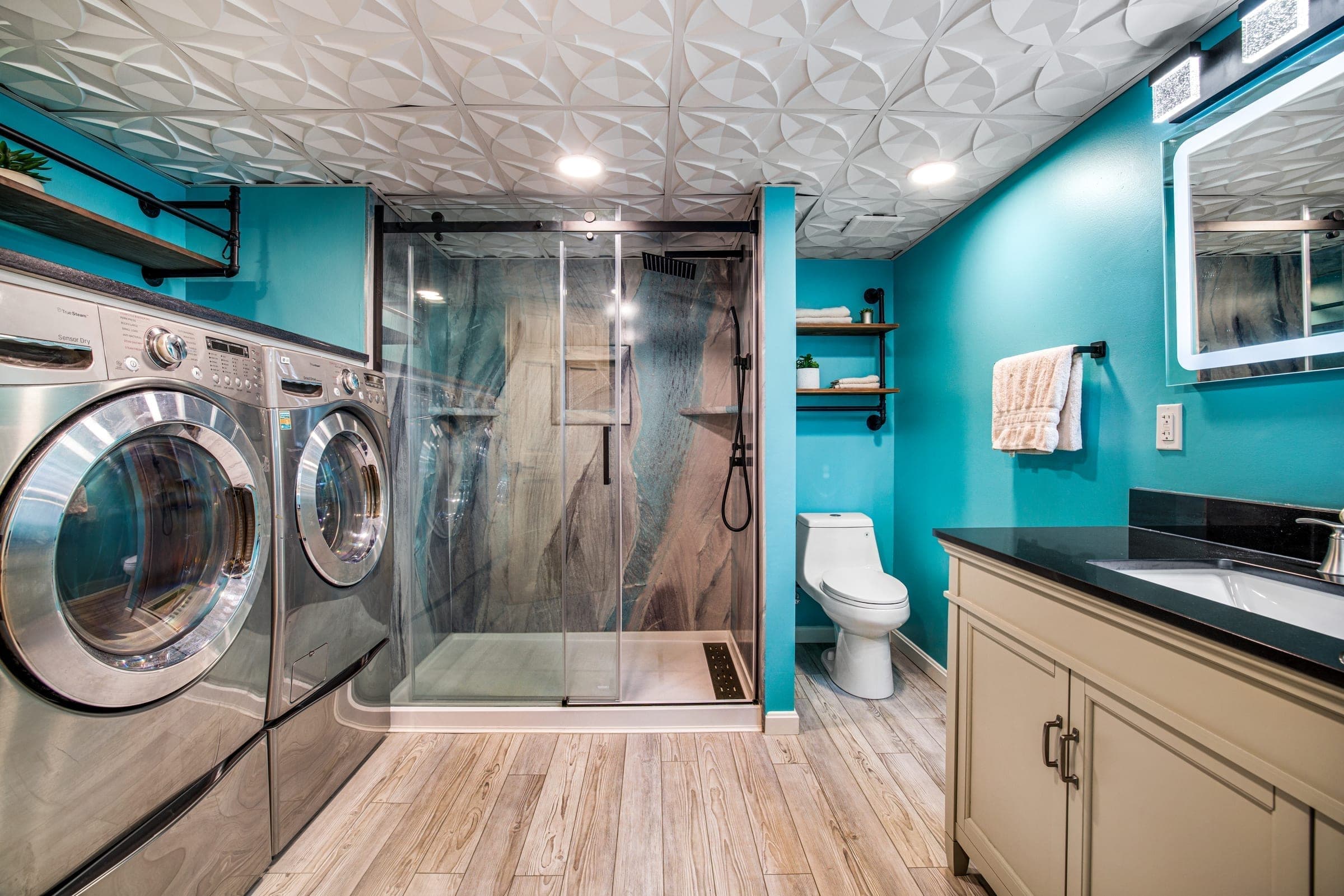 Varner Road Basement + Bath detail 4