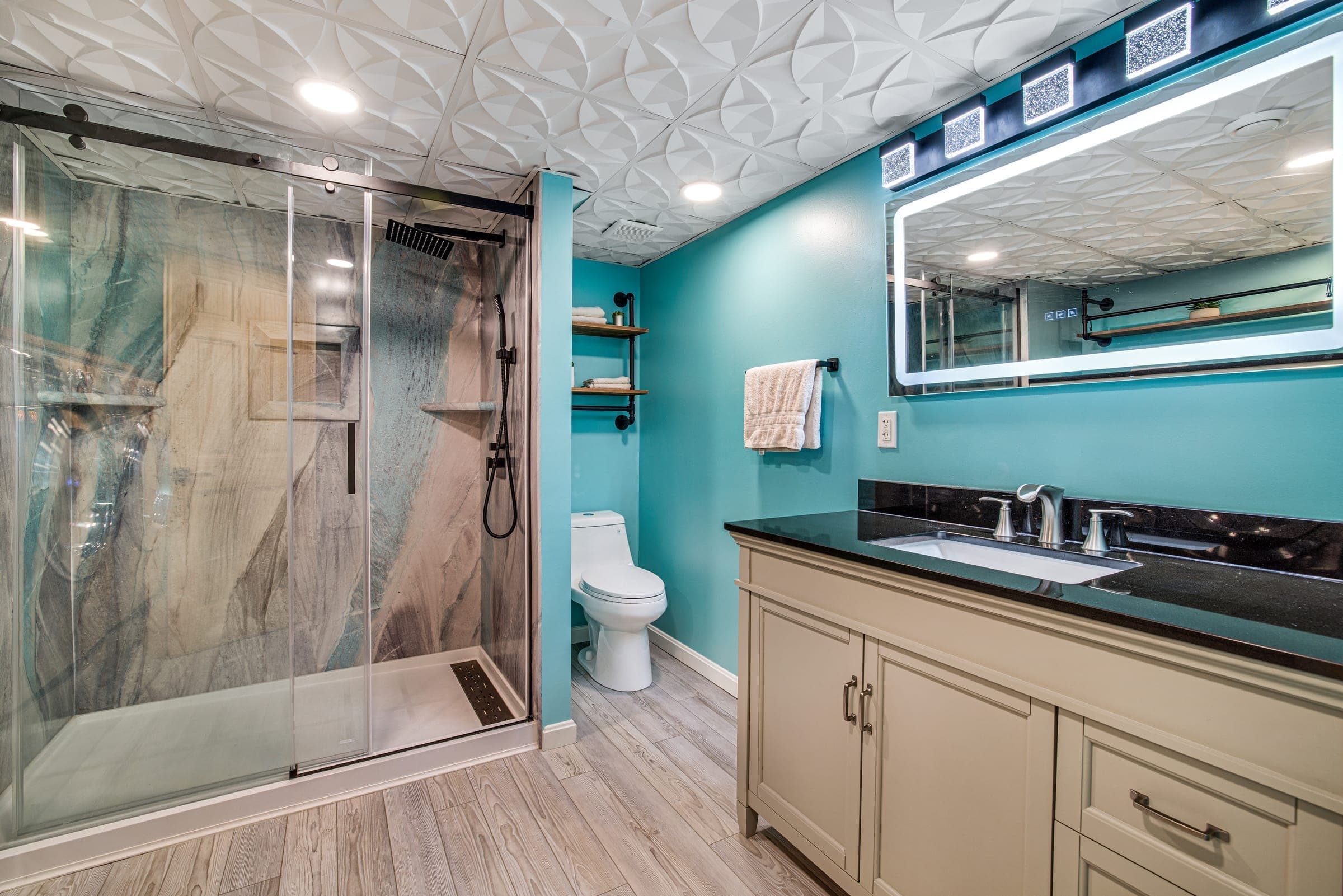 Before: Varner Road Basement + Bath