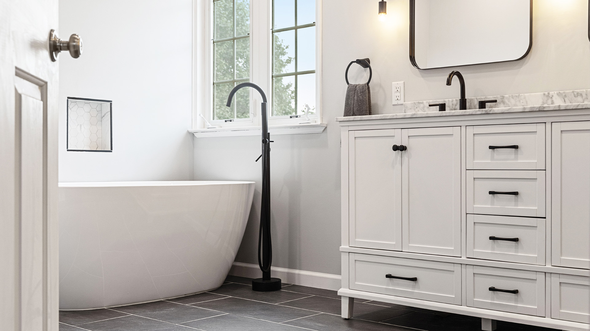 Clean White Bathroom