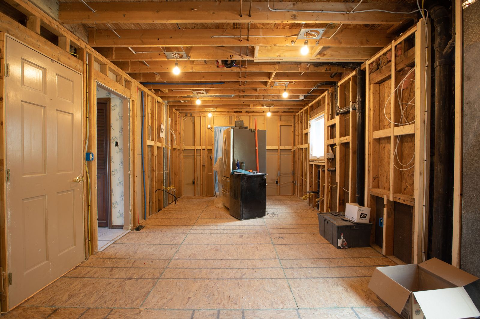 Home addition exterior during construction in Pittsburgh