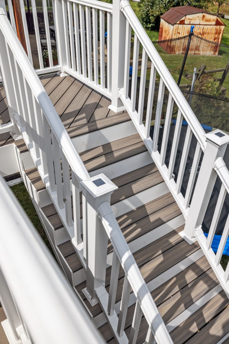 Townhouse composite deck in Pittsburgh