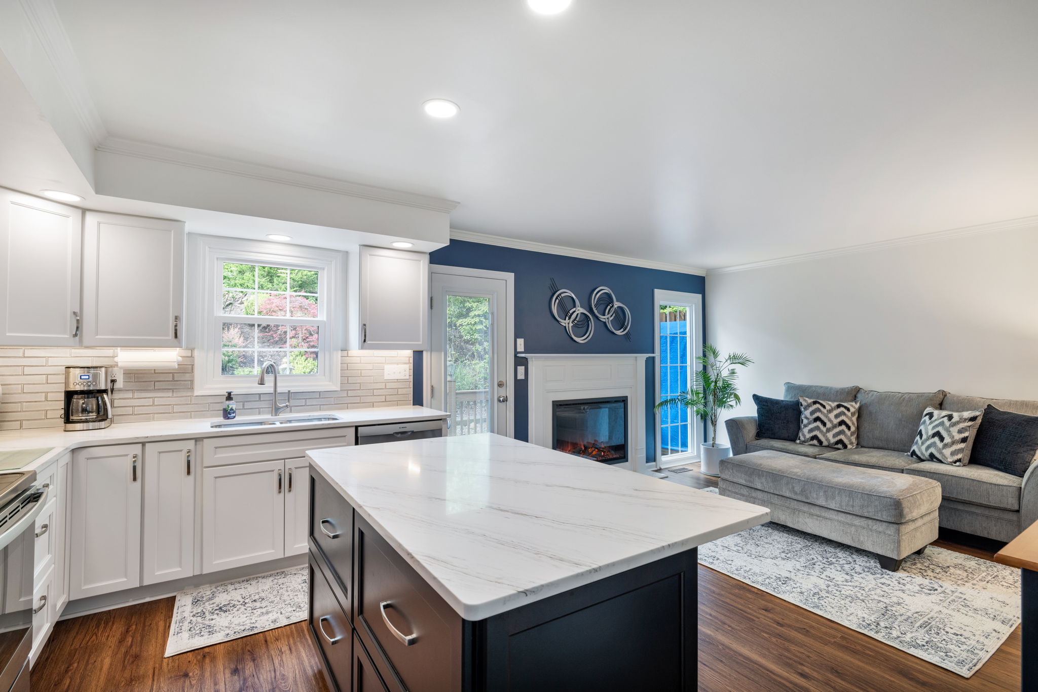 Modern kitchen design with shaker cabinet installation