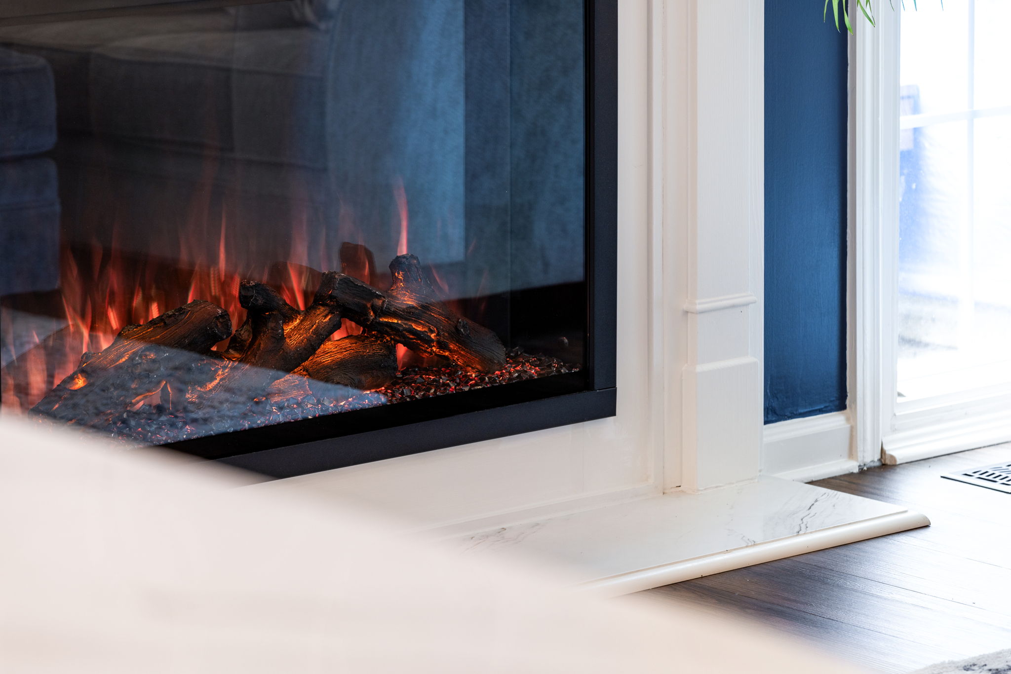 Stainless undermount sink with quartz counter