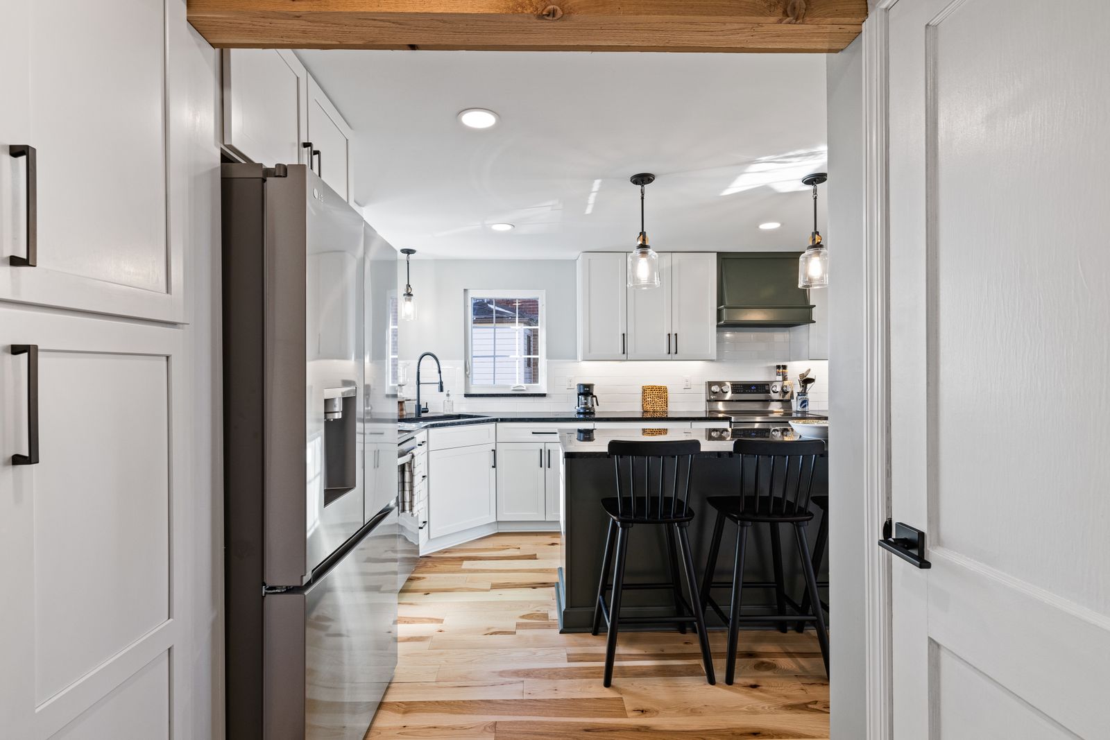 Kitchen hardwood floor renovation