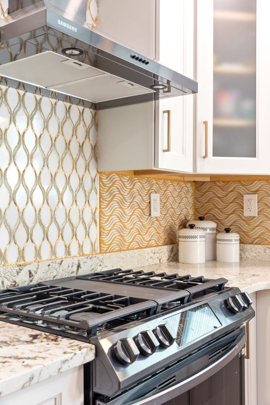 Pendant light installation in kitchen