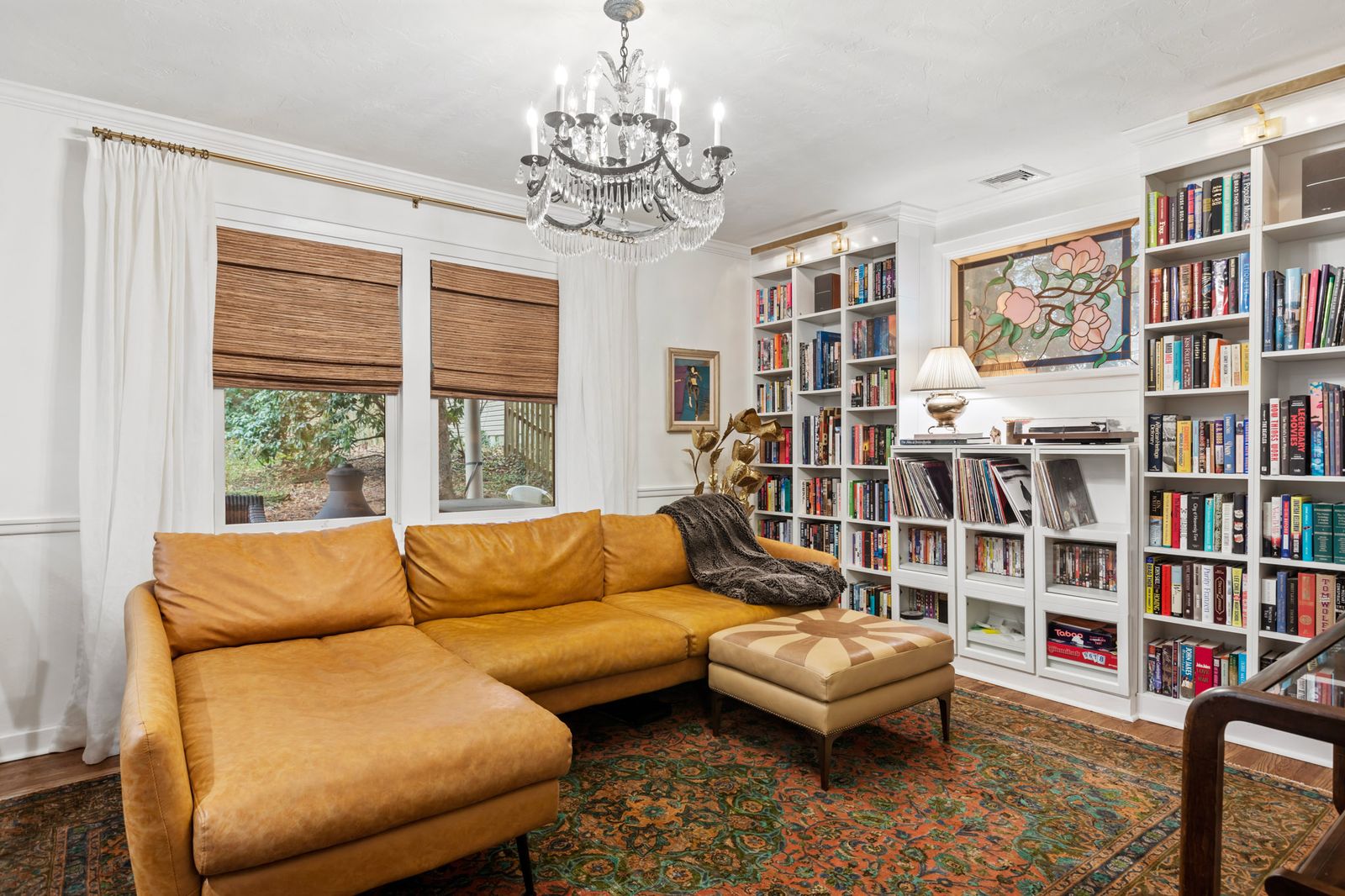 Kitchen island with quartz countertop