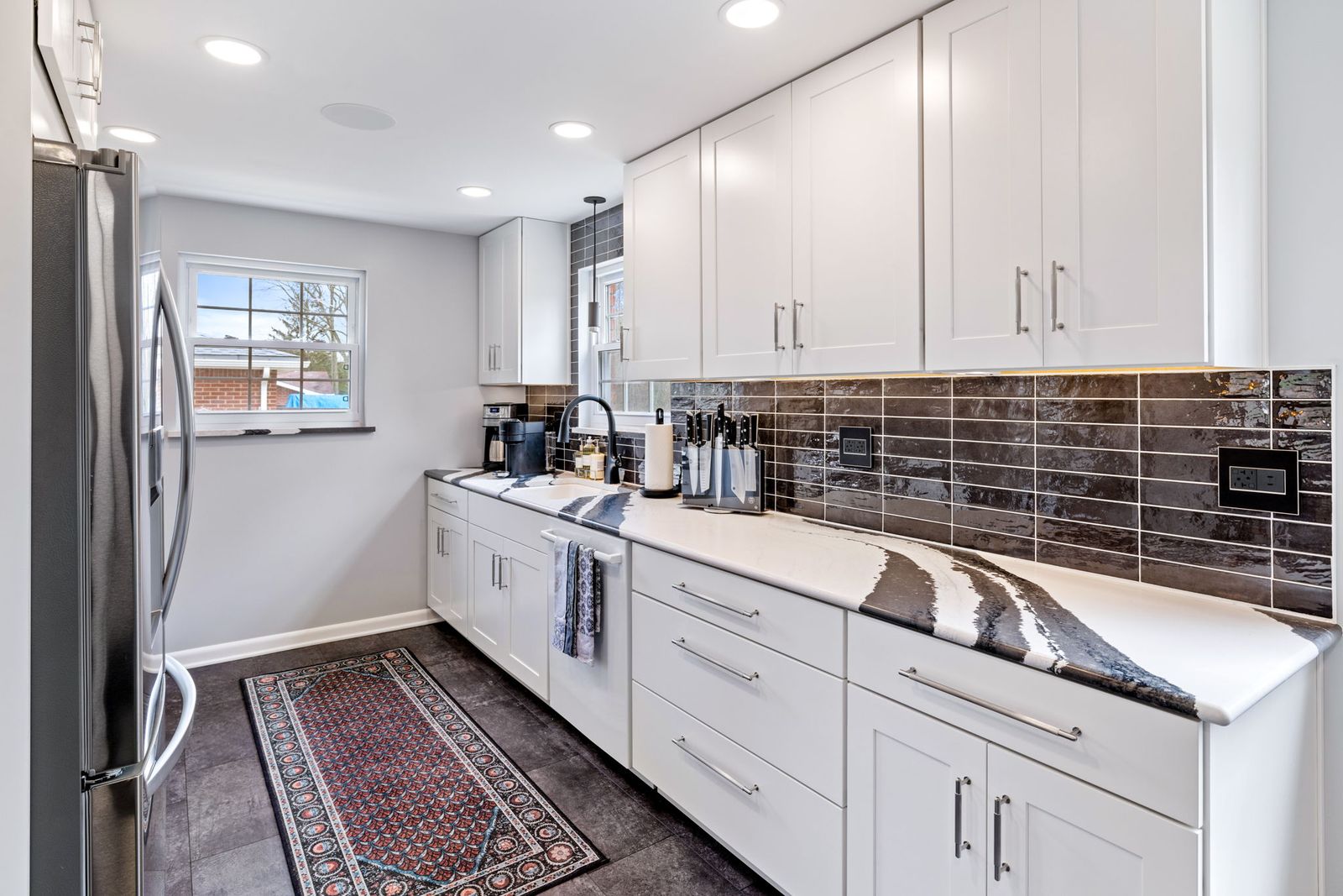 Open kitchen layout design