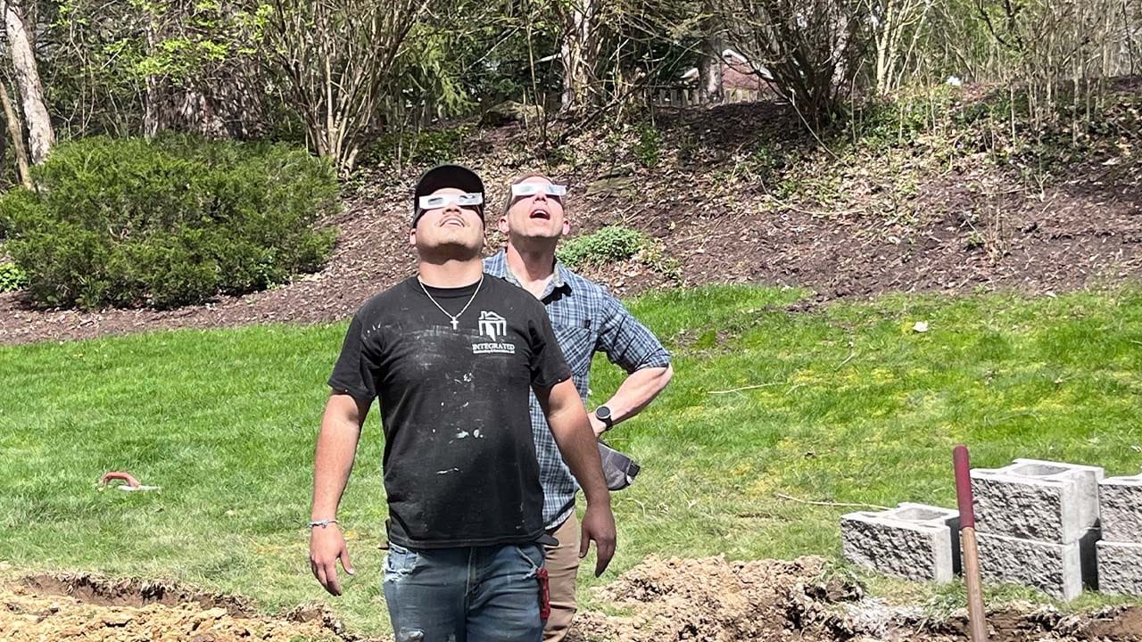 Outdoor patio project in Pittsburgh